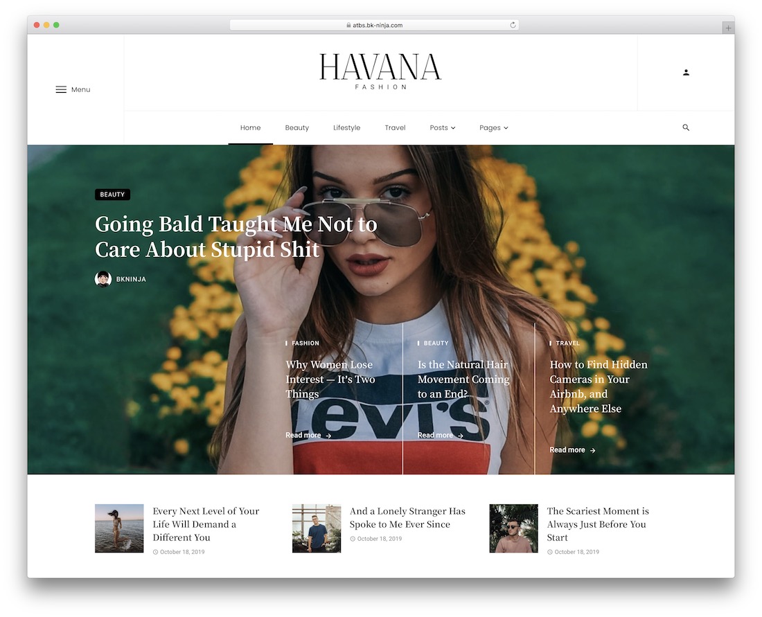 ceris three column wordpress theme