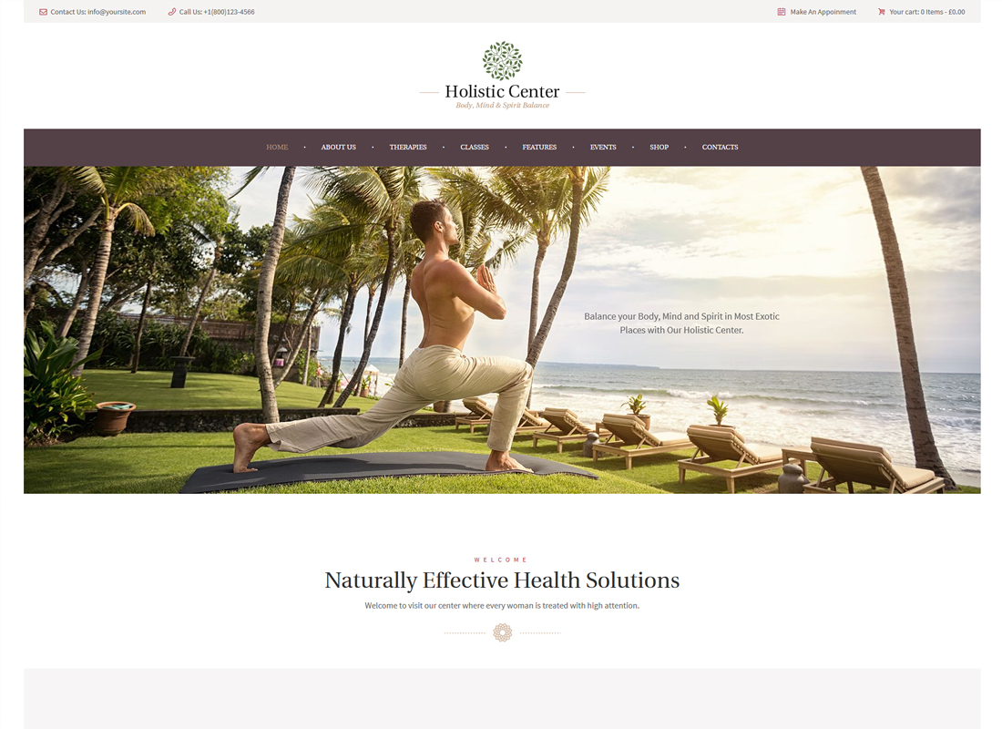 Holistic Center | Wellness and Spa WordPress Theme