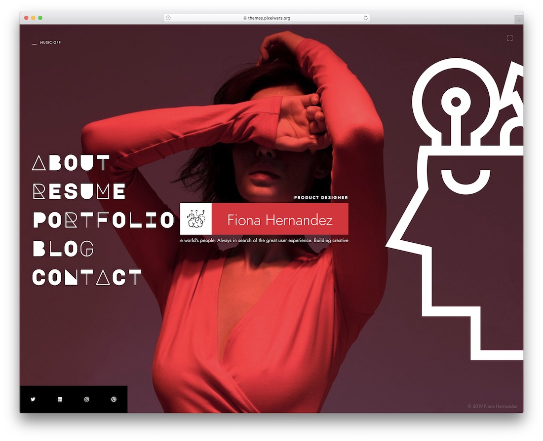 ikonik vcard wordpress theme